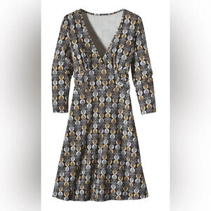 EUC Like New Patagonia 3/4 sleeve Margot dress Organic Cotton Blend Small